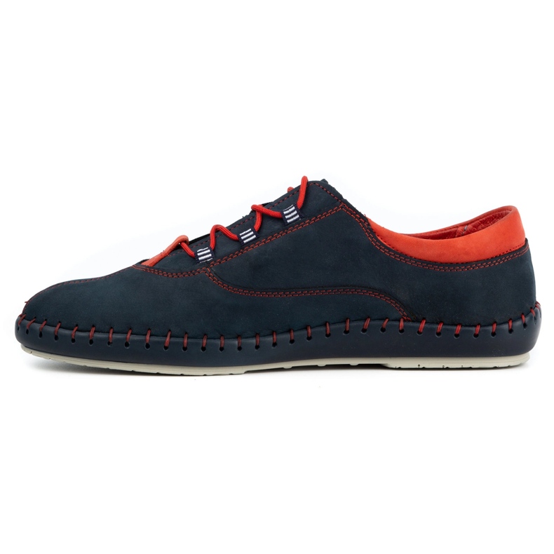 Olivier Chaussures casual homme 312K nubuck bleu marine 1