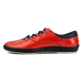 Olivier Chaussures décontractées pour hommes 312K grain rouge 1