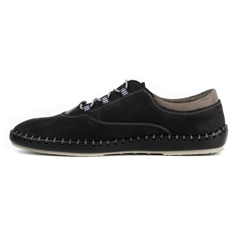 Olivier Chaussures décontractées pour hommes 312K nubuck noir 1