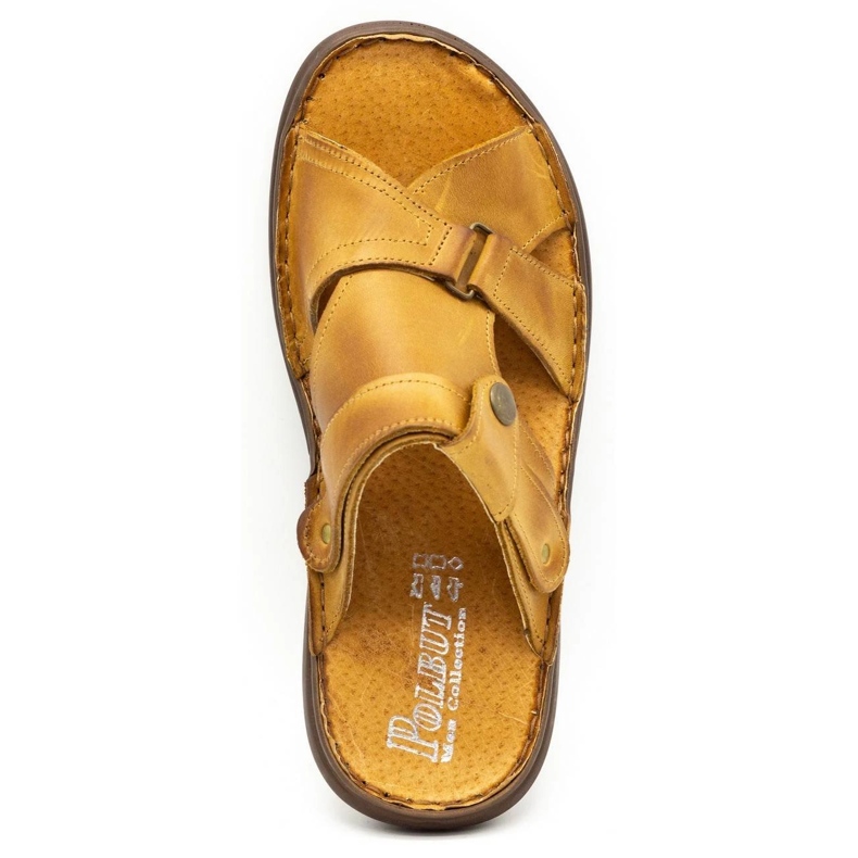 Polbut Chaussons homme 024 rouge orange 2