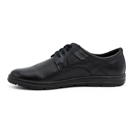 Joker Chaussures en cuir noir pour hommes 536J 1