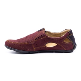 Olivier Chaussures homme mocassins 91K bordeaux d'été rouge 1 Olivier Chaussures homme mocassins 91K bordeaux d'été rouge 1