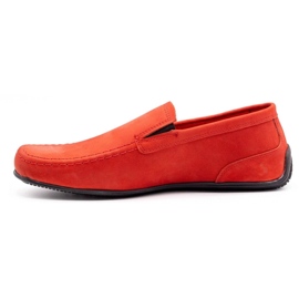 Polbut Mocassins cuir homme 2105 rouge 1
