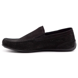 Polbut Mocassins cuir homme 2105P noir 1