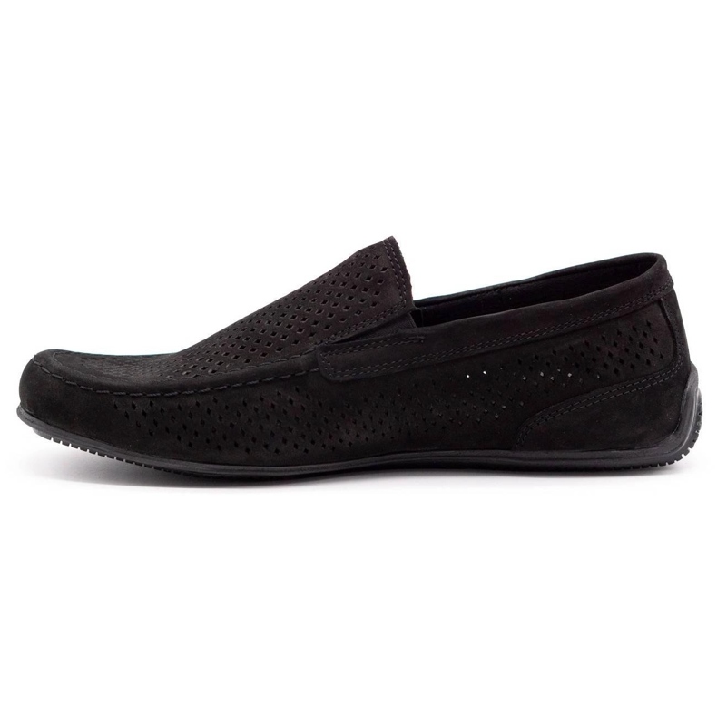 Polbut Mocassins cuir homme 2105P noir 1