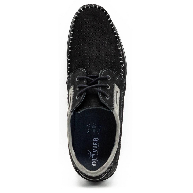 Olivier Mocassins homme en cuir noir 4228 1