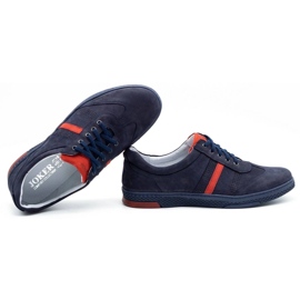 Joker Chaussures casual homme en cuir 521/2 bleu marine 1 Joker Chaussures casual homme en cuir 521/2 bleu marine 1