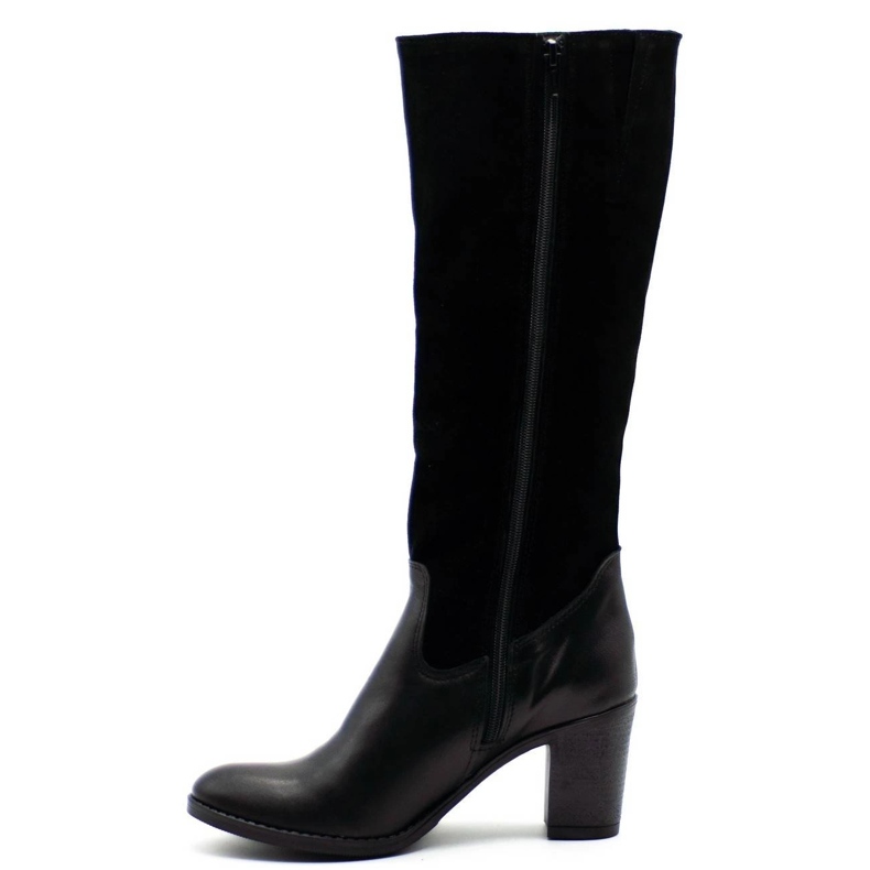 Olivier Boots femme noires avec isolation sur le montant le noir 1