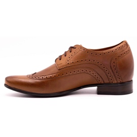 Olivier Chaussures pour hommes marron qui augmentent la visibilité de 617P brun 1