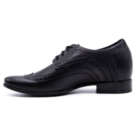 Olivier Chaussures pour hommes augmentant la visibilité 617P noir le noir 1