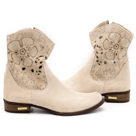 Olivier Bottes ajourées confortables Jess beige clair 5