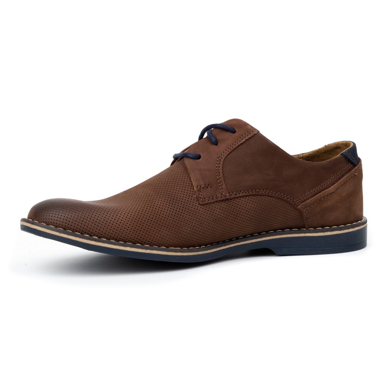 KOMODO Chaussures décontractées en cuir pour hommes 859L marron brun 1