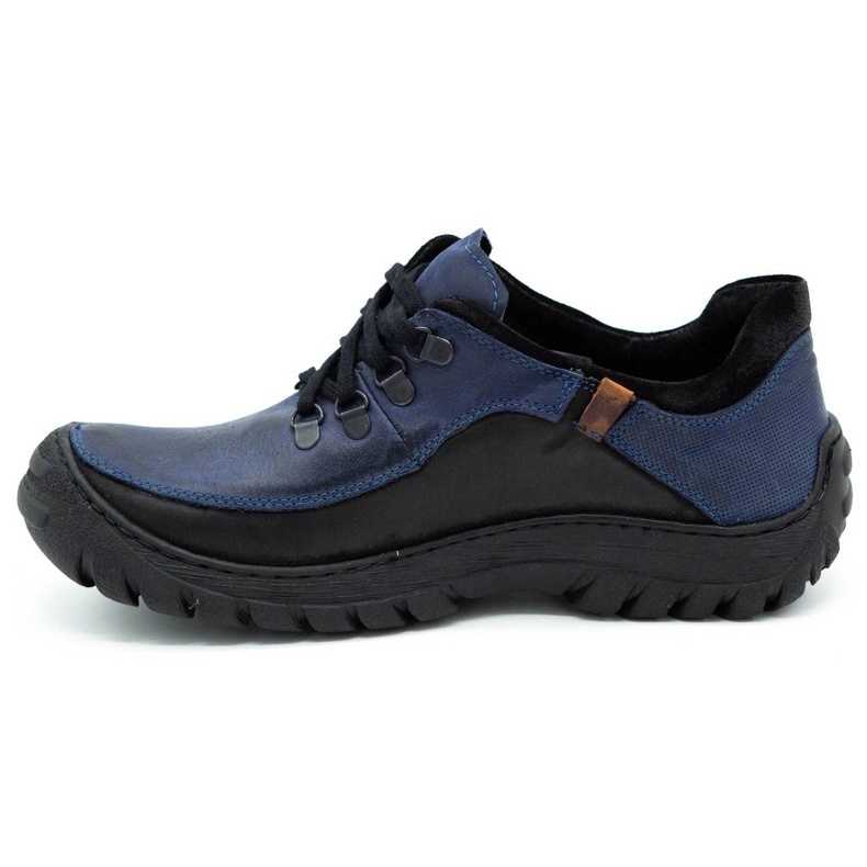KOMODO Chaussures trekking homme cuir 917K bleu marine 1