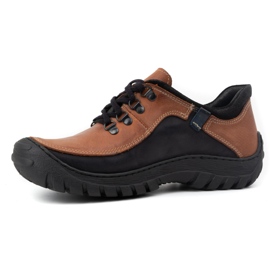 KOMODO Chaussures trekking homme cuir 917K brique multicolore 1 KOMODO Chaussures trekking homme cuir 917K brique multicolore 1