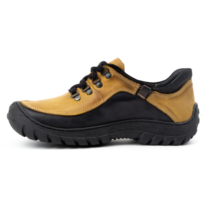 KOMODO Chaussures trekking homme cuir 917K jaune 1