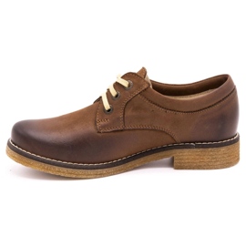 ButBal Chaussures cuir femme 656B marron brun 1