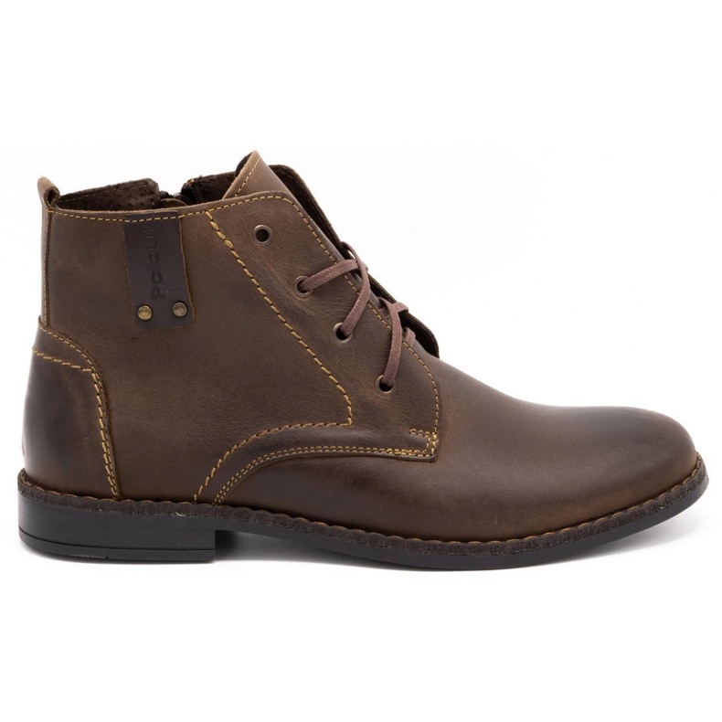 Polbut Chaussures d'hiver pour hommes C20F marron foncé brun 1