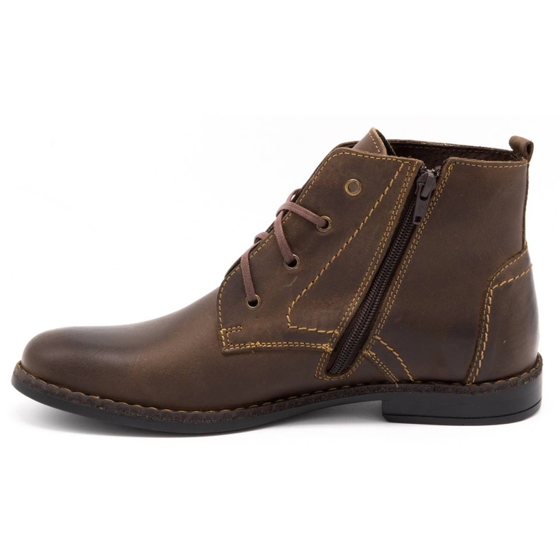 Polbut Chaussures d'hiver pour hommes C20F marron foncé brun 2