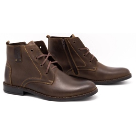 Polbut Chaussures d'hiver pour hommes C20F marron foncé brun 3