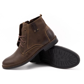 Polbut Chaussures d'hiver pour hommes C20F marron foncé brun 4