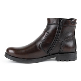 Olivier Chelsea boots homme hiver cuir 302MP kabir brun 1