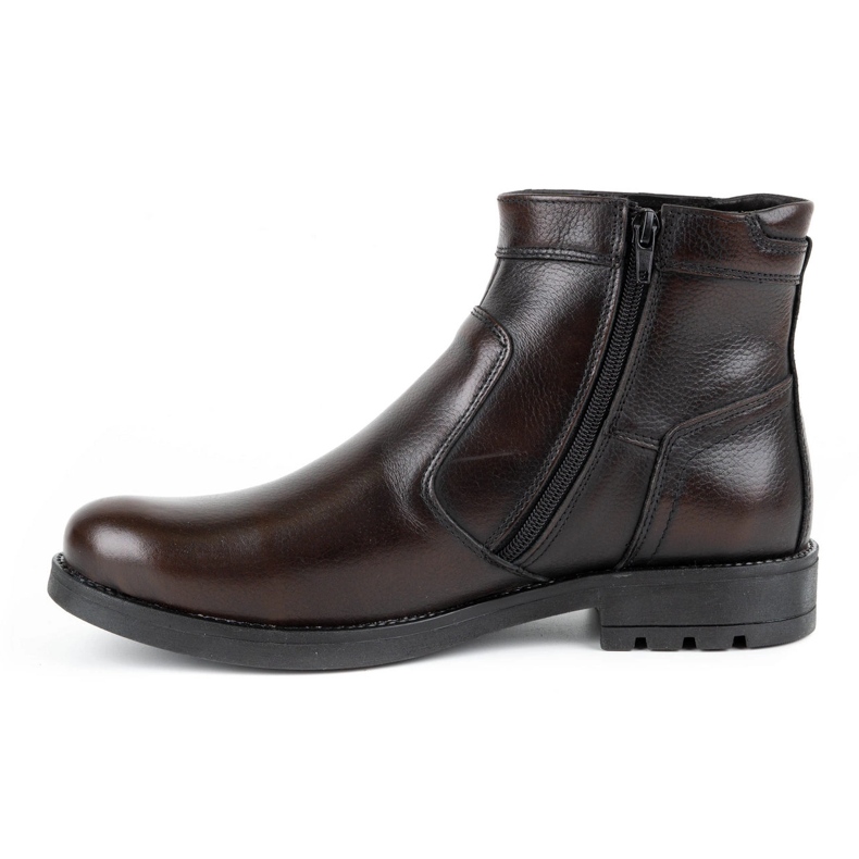 Olivier Chelsea boots homme hiver cuir 302MP kabir brun 1