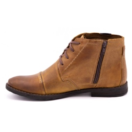 Olivier Bottes d'hiver pour hommes 315MP bottes rouges brun 1