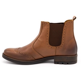 Olivier Chelsea boots homme, richelieu cuir 7003KB marron brun 1
