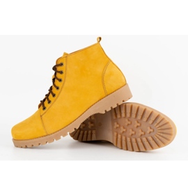 Olivier Bottes d'hiver en cuir homme 7001KB camel nubuck jaune 5