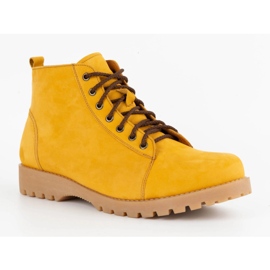 Olivier Bottes d'hiver en cuir homme 7001KB camel nubuck jaune 3