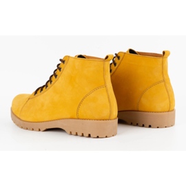 Olivier Bottes d'hiver en cuir homme 7001KB camel nubuck jaune 7