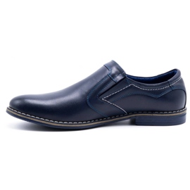 Olivier Chaussures élégantes pour hommes 283LU bleu marine 1