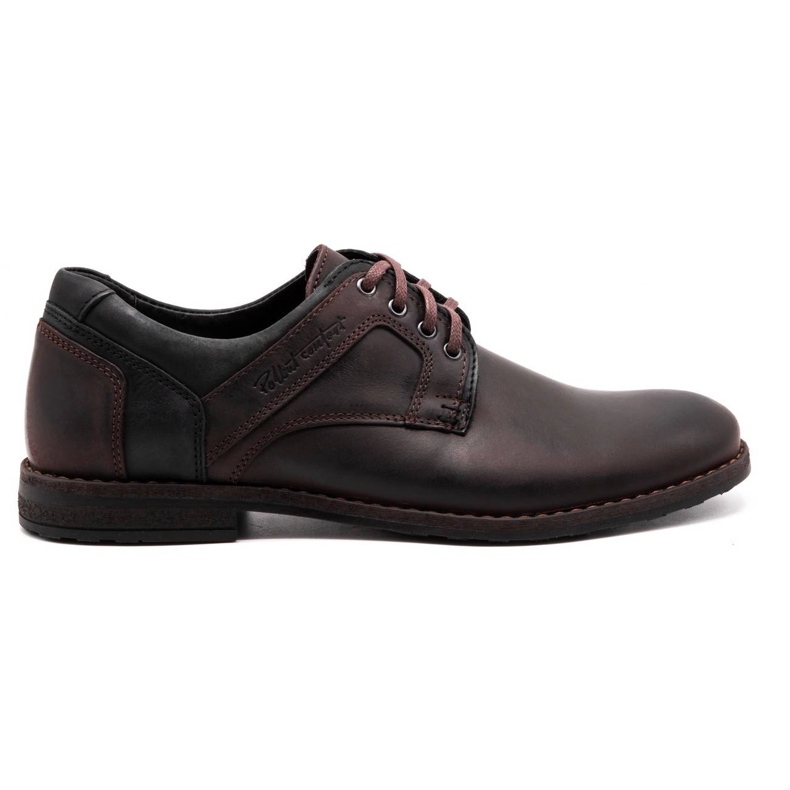 Polbut Chaussures décontractées en cuir pour hommes 2112 marron brun 1 Polbut Chaussures décontractées en cuir pour hommes 2112 marron brun 1