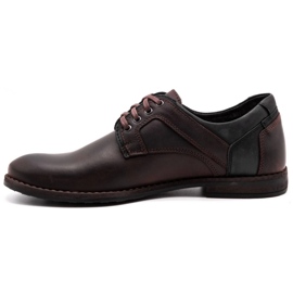 Polbut Chaussures décontractées en cuir pour hommes 2112 marron brun 2