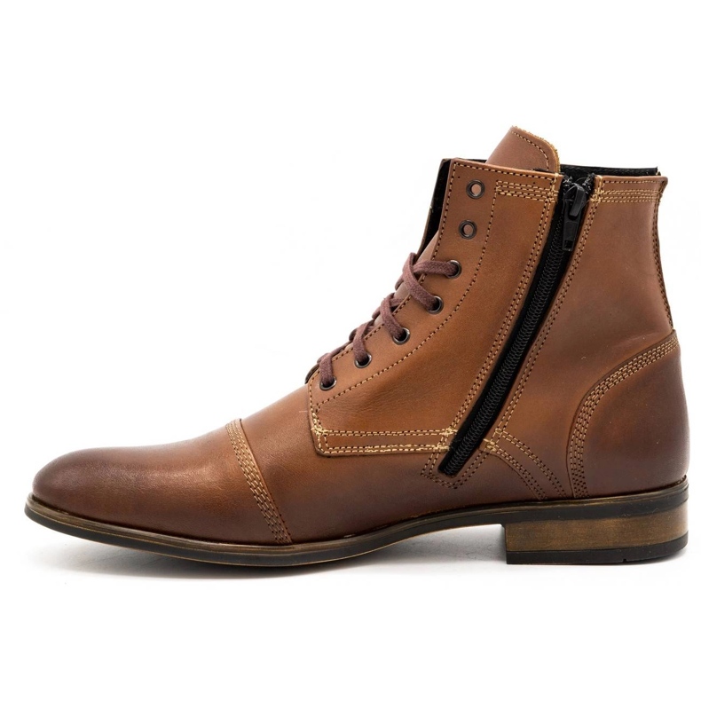 Olivier Bottines Chelsea en cuir pour hommes 287D Św marron brun 1 Olivier Bottines Chelsea en cuir pour hommes 287D Św marron brun 1