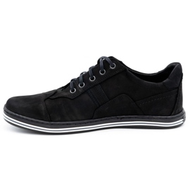 Polbut Chaussures casual homme 1801 nubuck noir 1