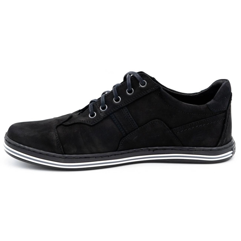 Polbut Chaussures casual homme 1801 nubuck noir 1