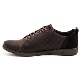 Polbut Chaussures décontractées en cuir pour hommes 2114 marron brun 1