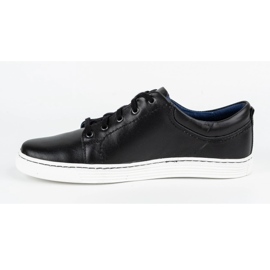Olivier Chaussures décontractées en cuir pour hommes 946MA noir le noir 1