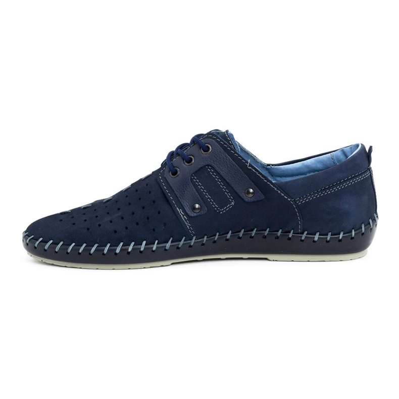 Olivier Chaussures été homme cuir 882LMA bleu marine 1
