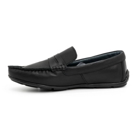 Olivier Mocassins cuir homme 894MA noir 1