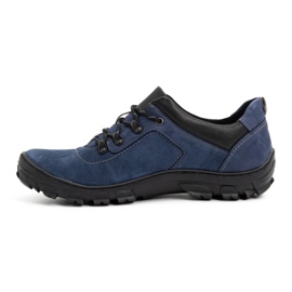 Chaussures trekking homme bleues 7109 - Olivier shoes 1 Chaussures trekking homme bleues 7109 - Olivier shoes 1