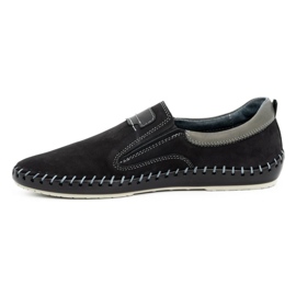 Olivier Chaussures homme en cuir 816MA noir le noir 1