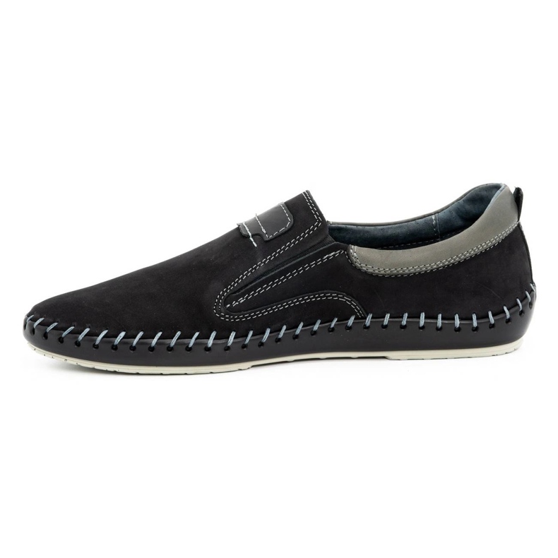 Olivier Chaussures homme en cuir 816MA noir 1