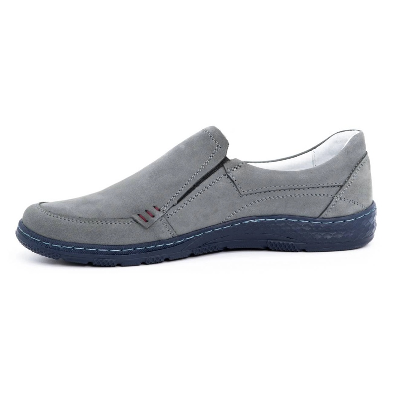 Olivier Mocassins homme en cuir Gris 943MA 1