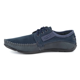 Olivier Mocassins cuir homme 4228 bleu marine 1