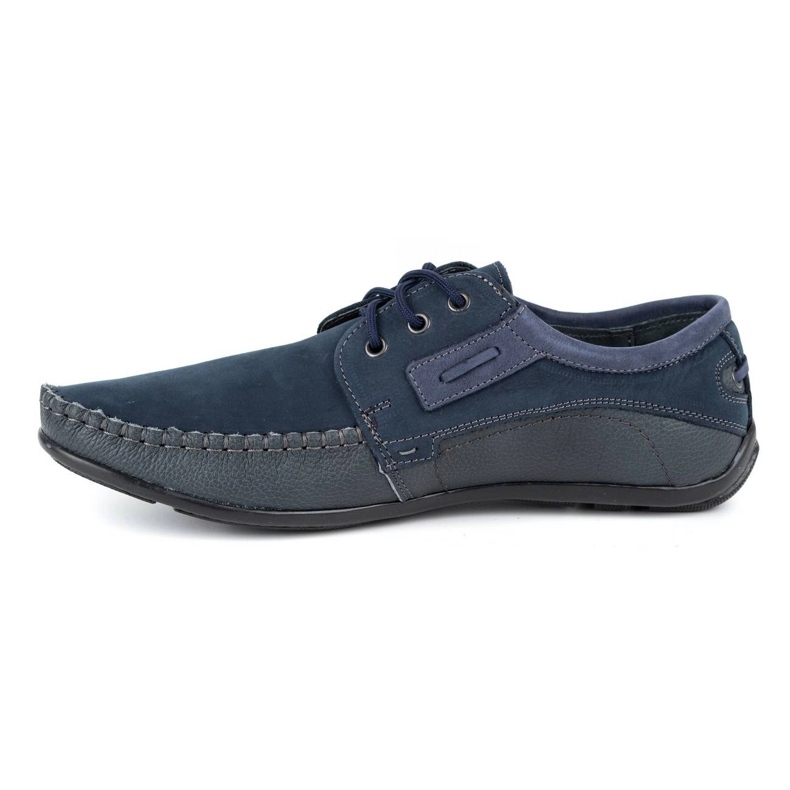 Olivier Mocassins cuir homme 4228 bleu marine 1
