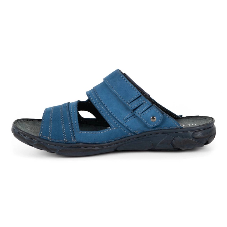 Olivier Chaussons cuir homme 460MP bleu 1 Olivier Chaussons cuir homme 460MP bleu 1