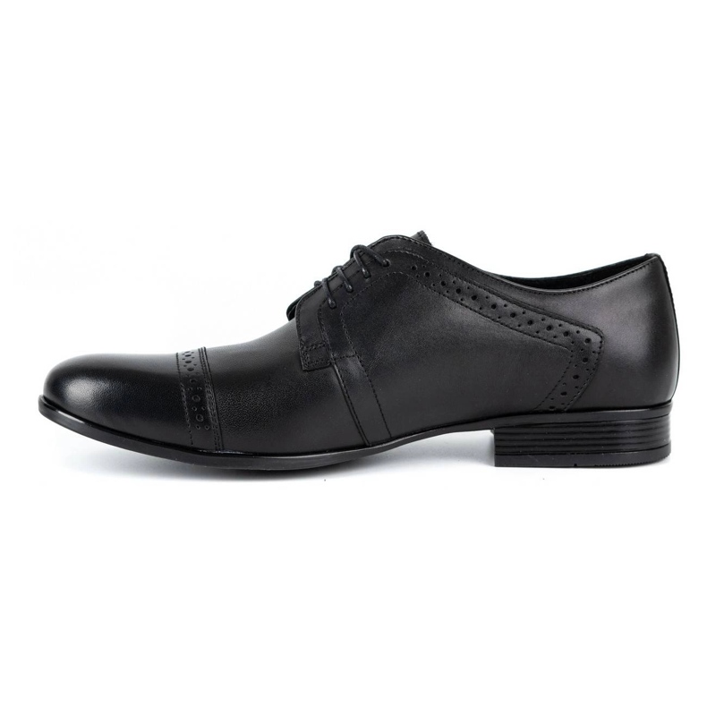 Olivier Chaussures habillées en cuir pour hommes A34 Kb noir 1
