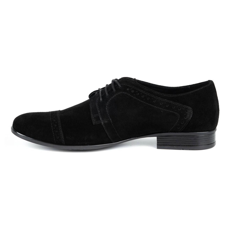 Olivier Chaussures habillées en cuir homme A34 Kb nubuck noir 1